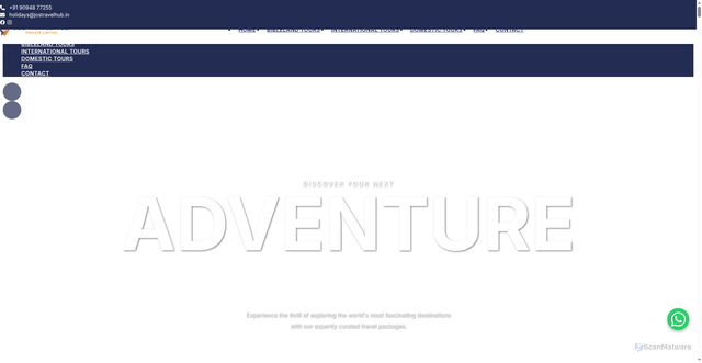 Security scan screenshot of https://jos-travel-hub-c8v.pages.dev/