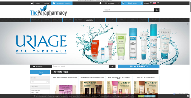 Security scan screenshot of https://the-parapharmacy.com