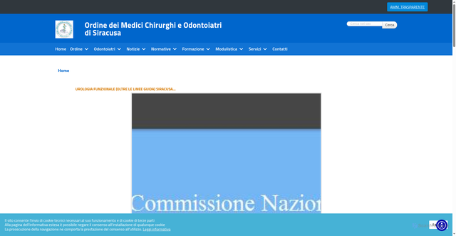 Security scan screenshot of https://www.ordinedeimedicisr.it/