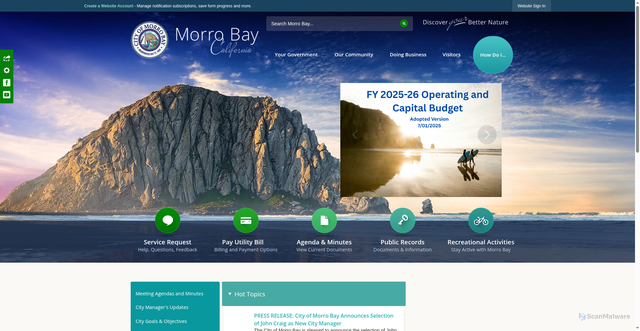 Security scan screenshot of https://morrobayca.gov/