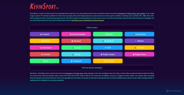 Security scan screenshot of http://kevinsportstream.top/fd_1