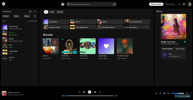 Security scan screenshot of http://1-myspotifyclone.netlify.app/