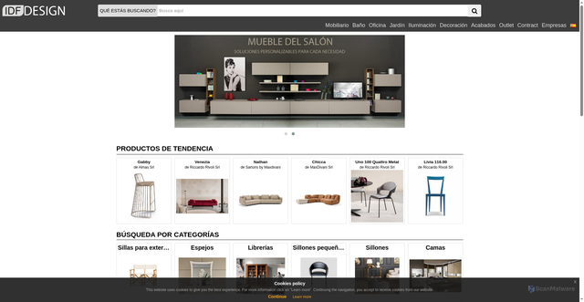 Security scan screenshot of https://idfdesign.es