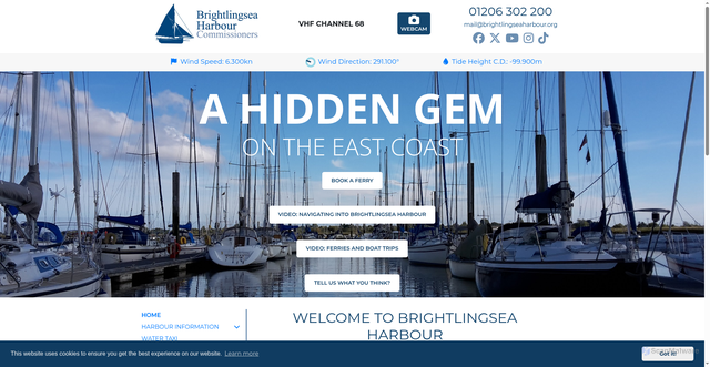 Security scan screenshot of https://www.brightlingseaharbour.org/