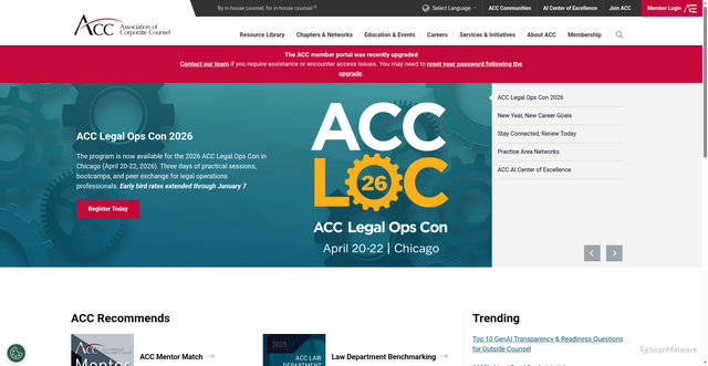 Security scan screenshot of https://acc.com