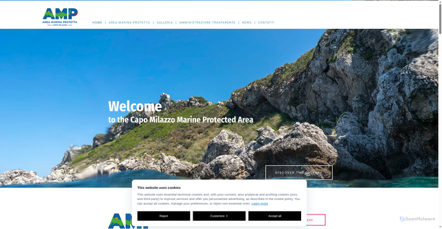 Security scan screenshot of https://www.ampcapomilazzo.it