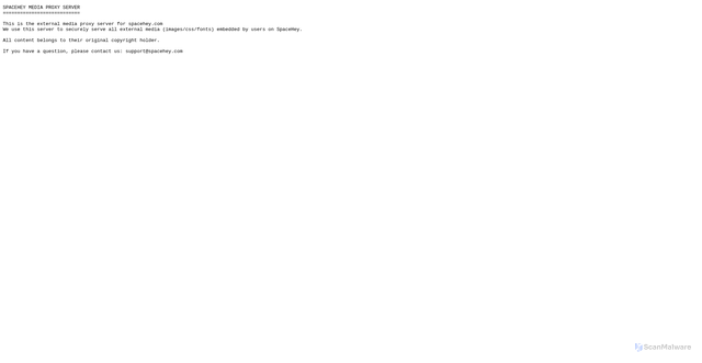 Security scan screenshot of https://external-media.spacehey.net