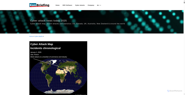 Security scan screenshot of https://konbriefing.com/en-topics/cyber-attacks.html