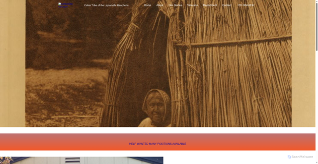 Security scan screenshot of http://cahtotribe-nsn.gov/