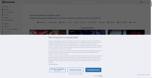 Security scan screenshot of https://xtrafondos.com