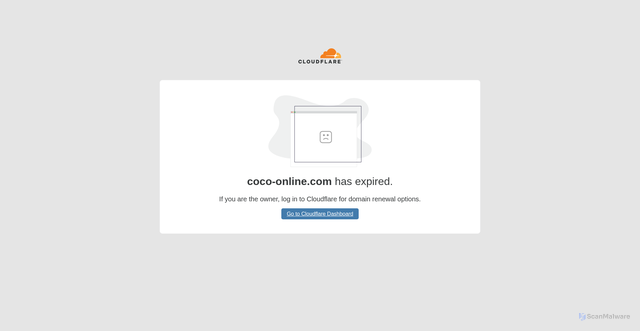 Security scan screenshot of http://coco-online.com/