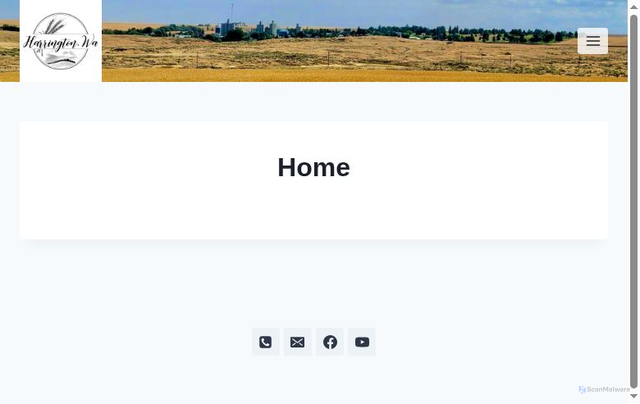 Security scan screenshot of https://www.harrington.city/