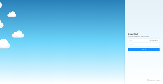 Security scan screenshot of https://cloud-mail-ym-cf.pages.dev/