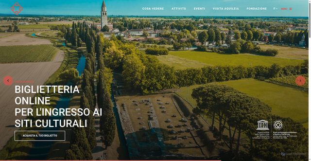 Security scan screenshot of https://www.fondazioneaquileia.it/it