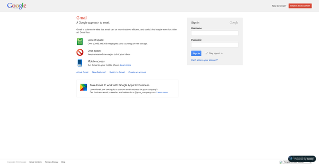 Security scan screenshot of https://gmail-support.netlify.app/