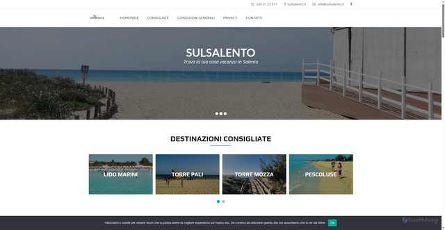 Security scan screenshot of https://www.sulsalento.it