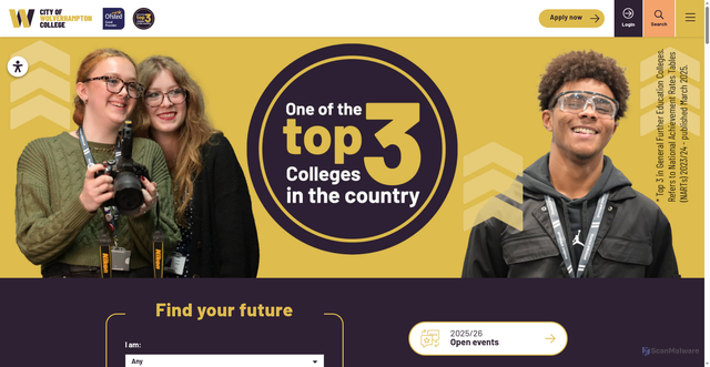 Security scan screenshot of https://www.wolvcoll.ac.uk/