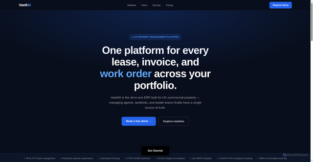 Security scan screenshot of https://vawltai.co.uk/