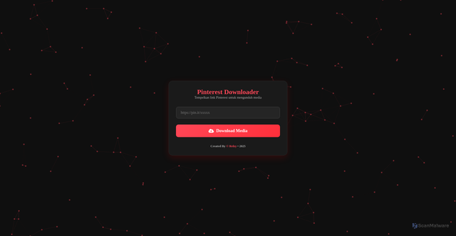 Security scan screenshot of https://pinterest-downloader-relz-kqlgaihix7.edgeone.dev/