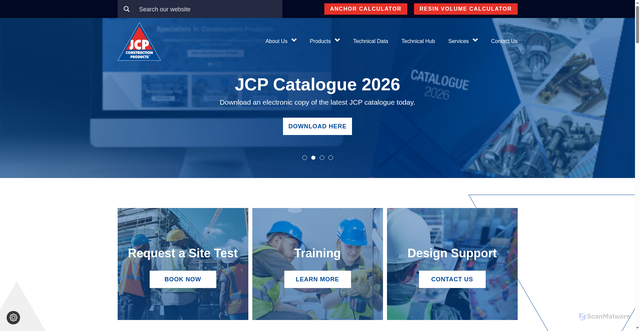 Security scan screenshot of https://jcpfixings.co.uk