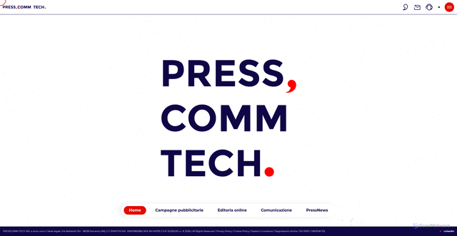 Security scan screenshot of https://presscommtech.com