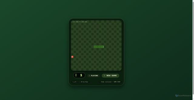 Security scan screenshot of https://websnakegame-l37eqe4xia.edgeone.app/