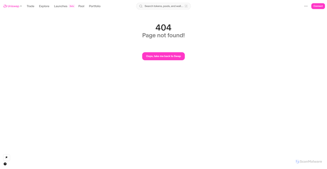 Security scan screenshot of https://web-fun-checkout-prototype-uniswap.vercel.app/positions/add