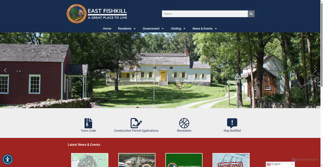Security scan screenshot of https://eastfishkillny.gov/
