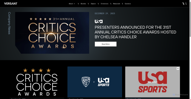 Security scan screenshot of https://www.versantmedia.com/newsroom/entertainment/usa-network