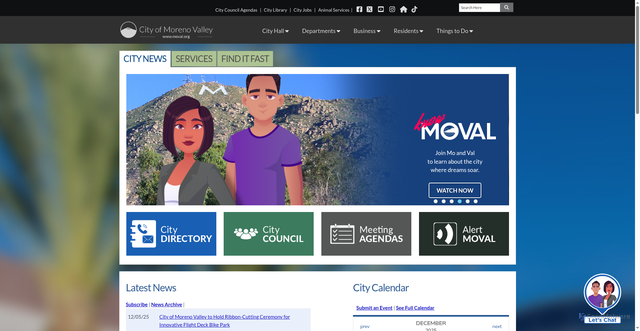 Security scan screenshot of https://moval.gov/