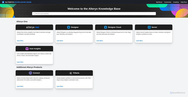 Security scan screenshot of al241907p.searchunify.com