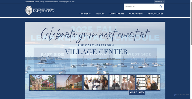 Security scan screenshot of https://portjeffny.gov/