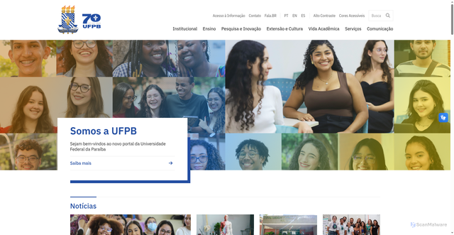 Security scan screenshot of https://www.ufpb.br/