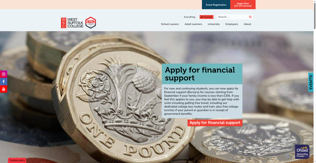 Security scan screenshot of https://www.wsc.ac.uk/