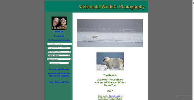 Security scan screenshot of https://www.hoothollow.com/Trip%20and%20Scouting%20Reports/Svalberg-Spitsbergen%20Polar%20Bear%20WalrusTrip%20Report%202017%20T1.html