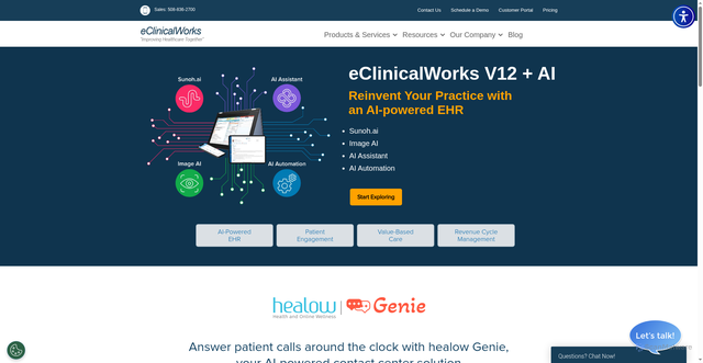 Security scan screenshot of https://echeckin.healow.com