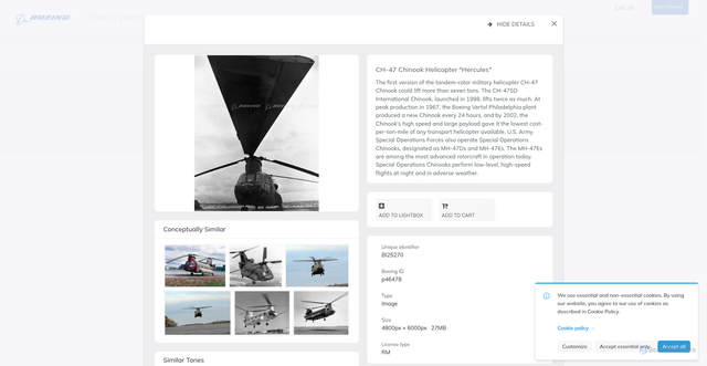 Security scan screenshot of https://secure.boeingimages.com/archive/CH-47-Chinook-Helicopter--Hercules--2F3XC5UH80B.html