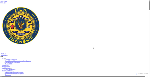 Security scan screenshot of https://elktownshipnj.gov/