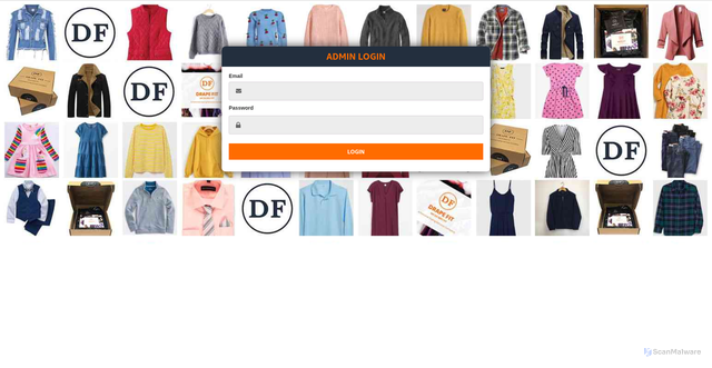 Security scan screenshot of https://app.drapefit.com/admin