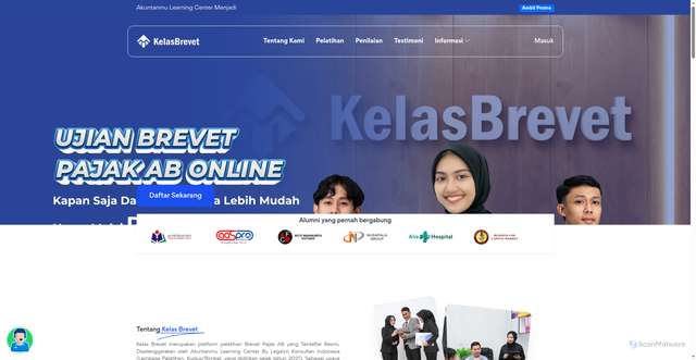 Security scan screenshot of http://kelaspajak.com/