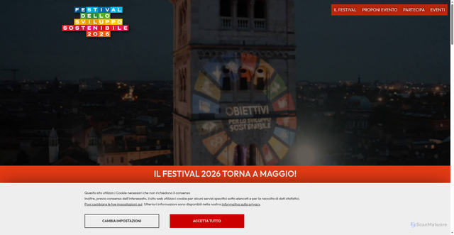 Security scan screenshot of https://festivalsvilupposostenibile.it