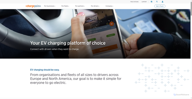Security scan screenshot of https://internal-api-us.chargepoint.com