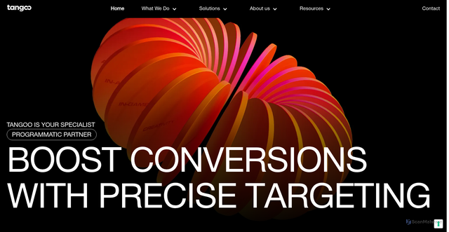 Security scan screenshot of https://tangooserver.com