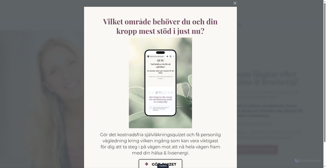 Security scan screenshot of https://sjalvlakningsresan.se