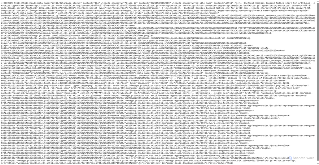 Security scan screenshot of https://art19.com/shows/the-josh-hammer-show