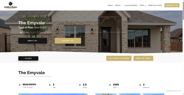 Security scan screenshot of https://southernhomes-update-dev-919222.emwdev.com/planinaction/the-emyvale/