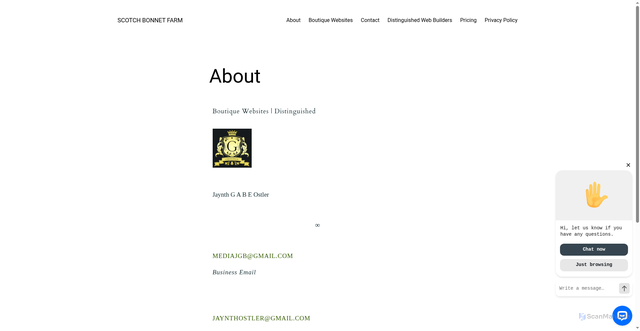 Security scan screenshot of https://scotchbonnetfarm.com/?page_id=21