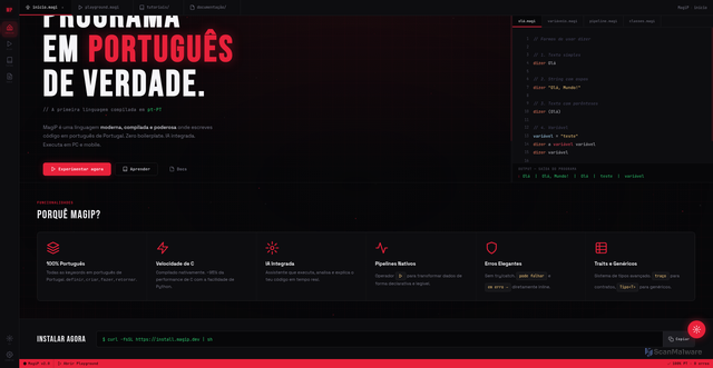 Security scan screenshot of https://magipteste3-89ukqj7wh5.edgeone.app/