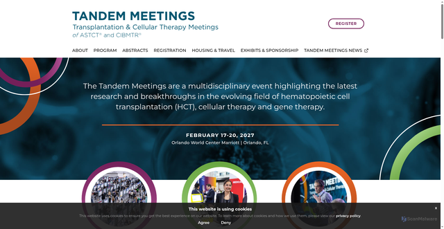 Security scan screenshot of https://www.tandemmeetings.com