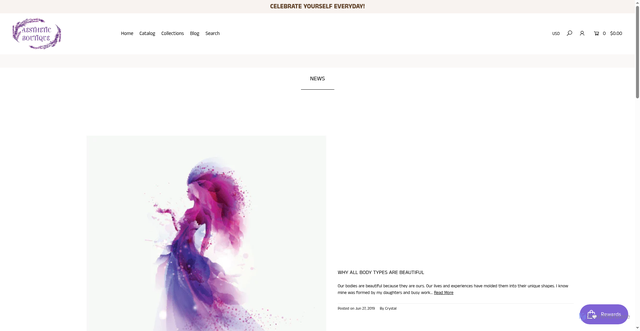 Security scan screenshot of https://aestheticclothingboutique.com